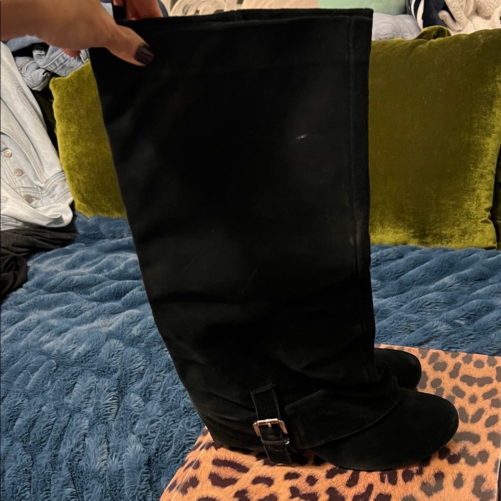 Naughty Monkey Black Heeled Boots - Picture 2 of 6